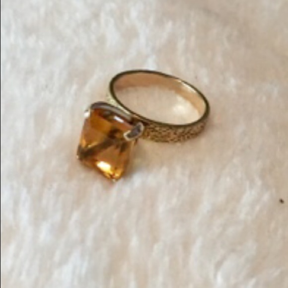 Stunning Citrine Ring 14kt - Picture 4 of 6
